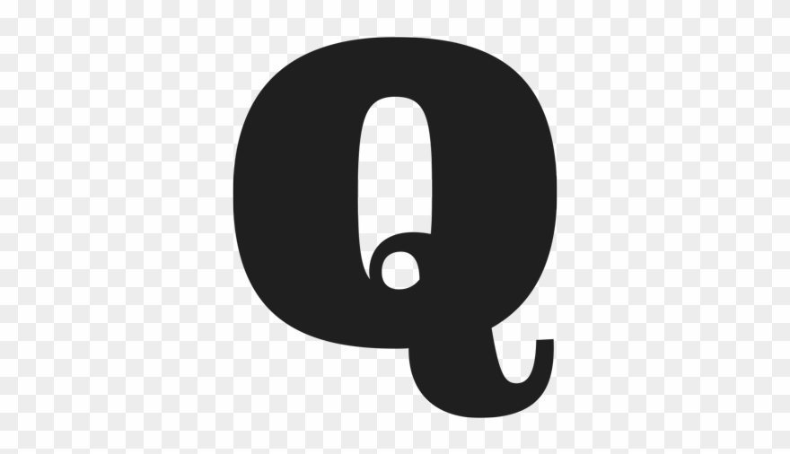What A Big, Fat “q ” I Love The Contrast Between The - Circle Clipart
