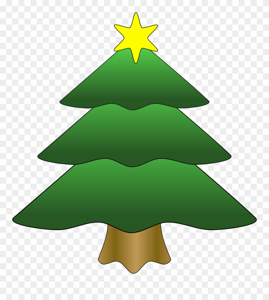 Tree Christmas Star Gold Xmas Png Image - Christmas Tree Clipart Png Transparent Png