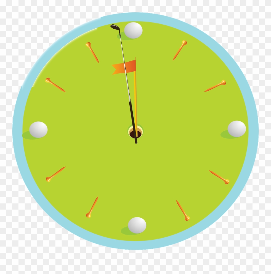 Clock Face Dial Golf Ball Tee Png Image Clipart