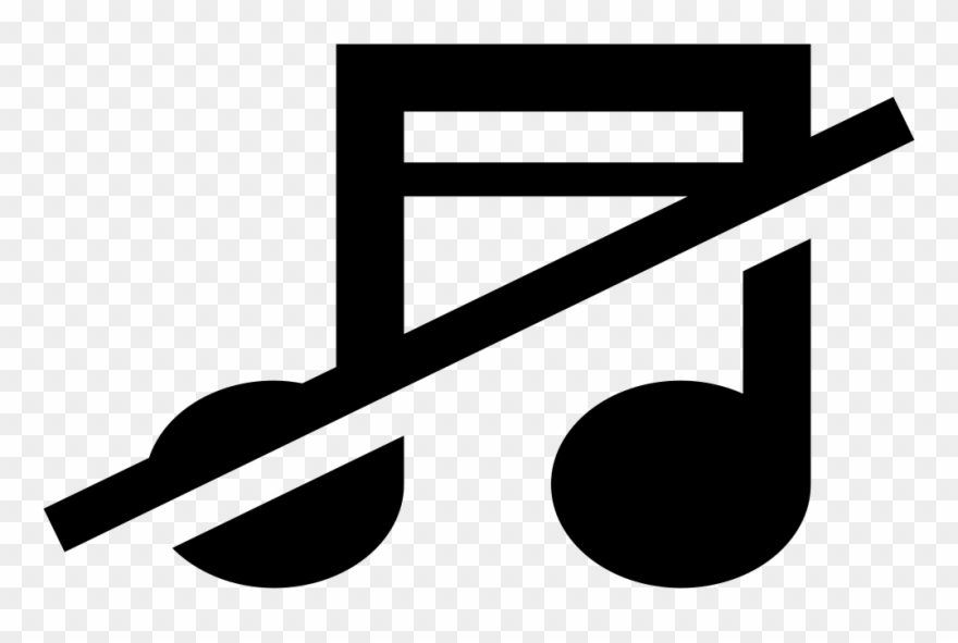 No Of Musical Note - Icon No Music Png Clipart