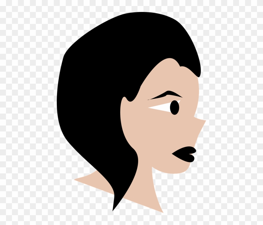 Vector Graphics - Cara De Perfil Dibujo Animado Clipart