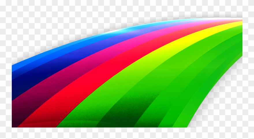 Ftestickers Clipart Road Path Lines Rainbow - Road - Png Download