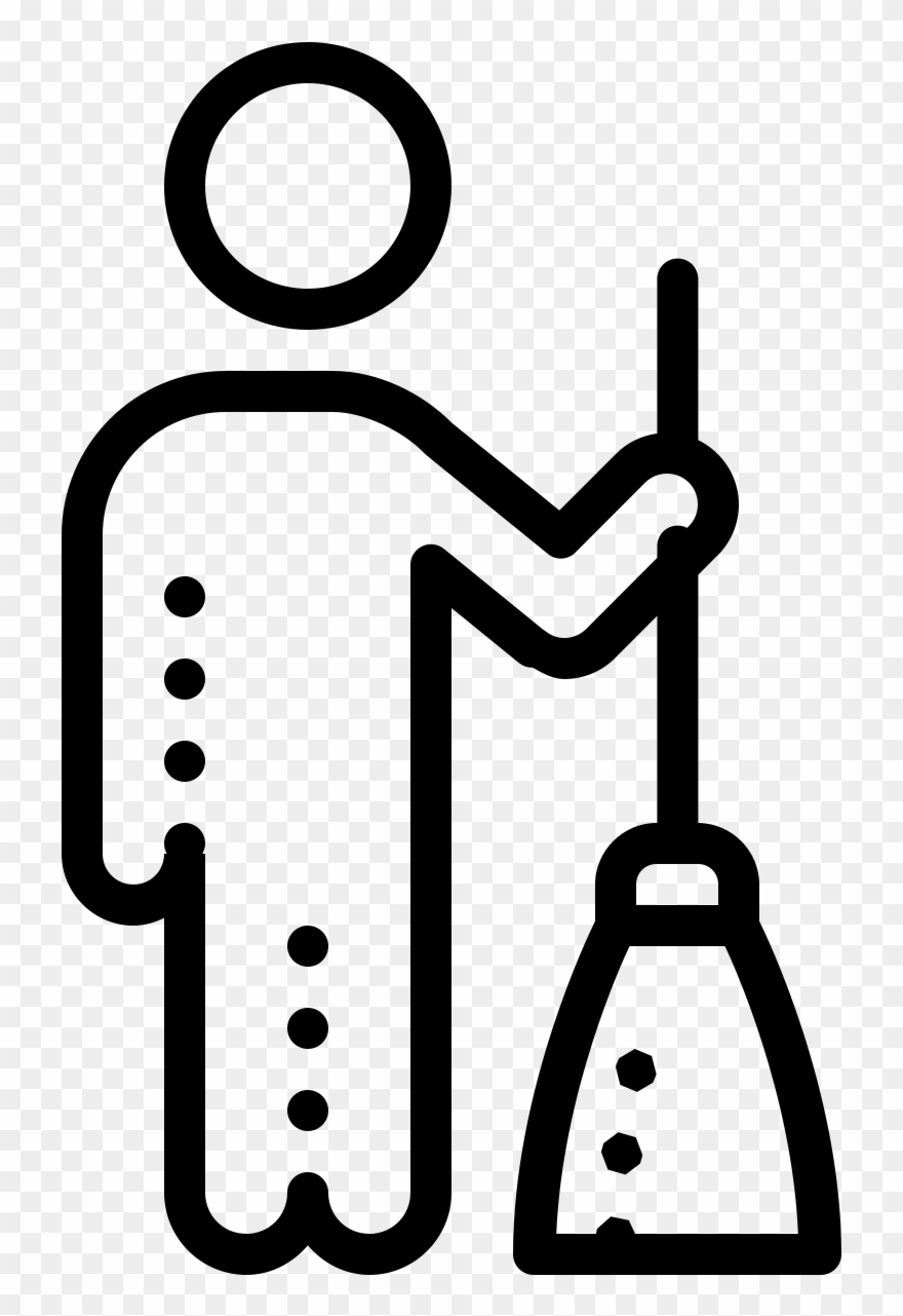 Housekeeper Male Icon Clipart
