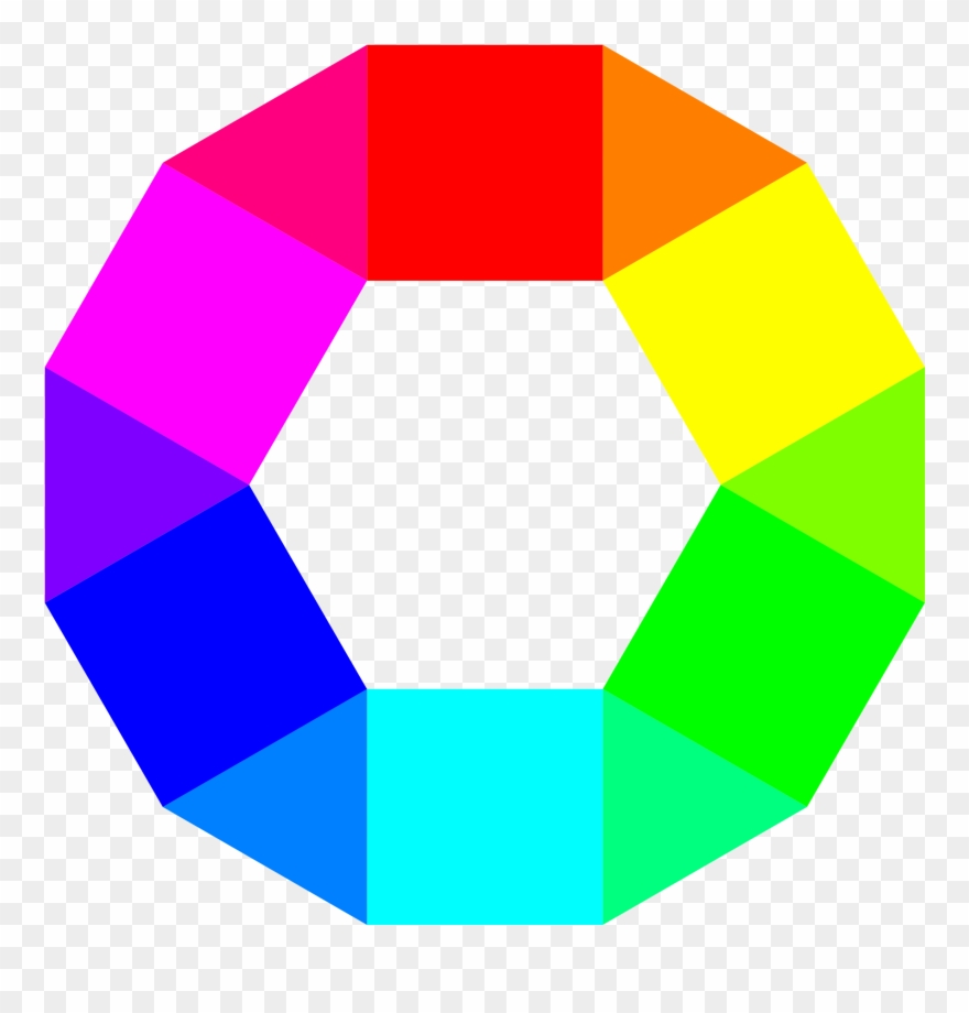 Big Image - Colourful Hexagon Clipart