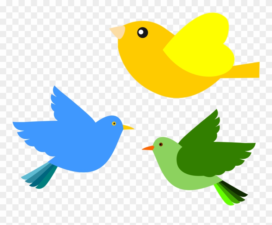 Twitter Bird Tweet Tweet 65 555px - Birds Flying Clipart Png Transparent Png