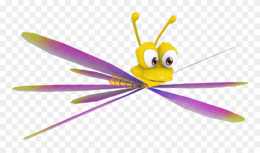 Sparx Spyro Enter The Dragonfly Model By Crasharki Clipart