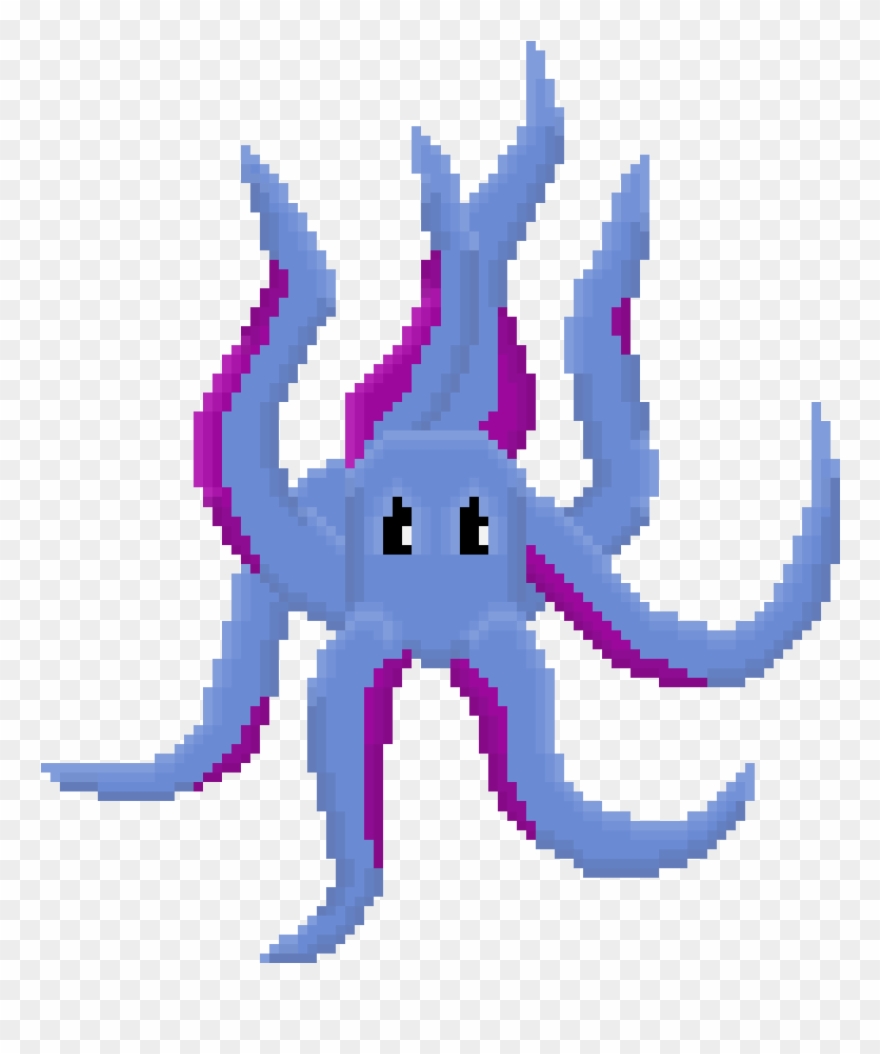 Pixel Art Weekly~3 Days Left To Enter~win Steem - Pixel Art Octopus Gif Clipart