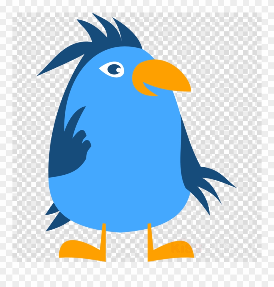 Blue Animal Clipart Bird Clip Art - Custom Cartoon Bird Shower Curtain - Png Download