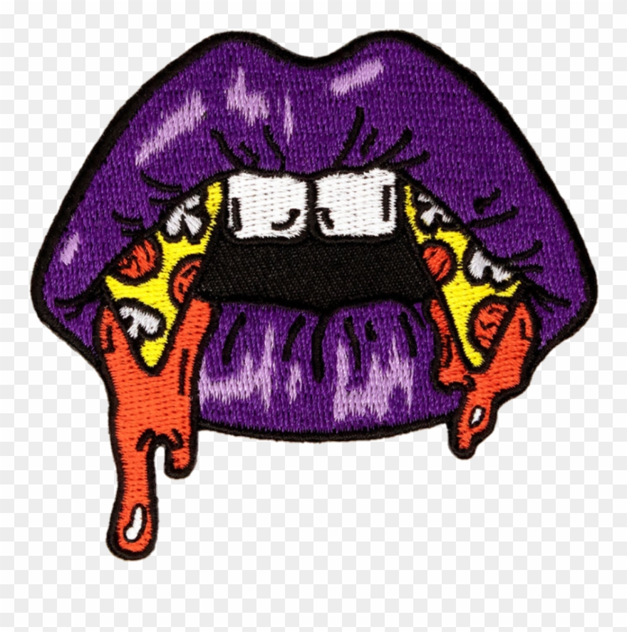Patch Lips Lip Vampire Vampires Sexy Clipart