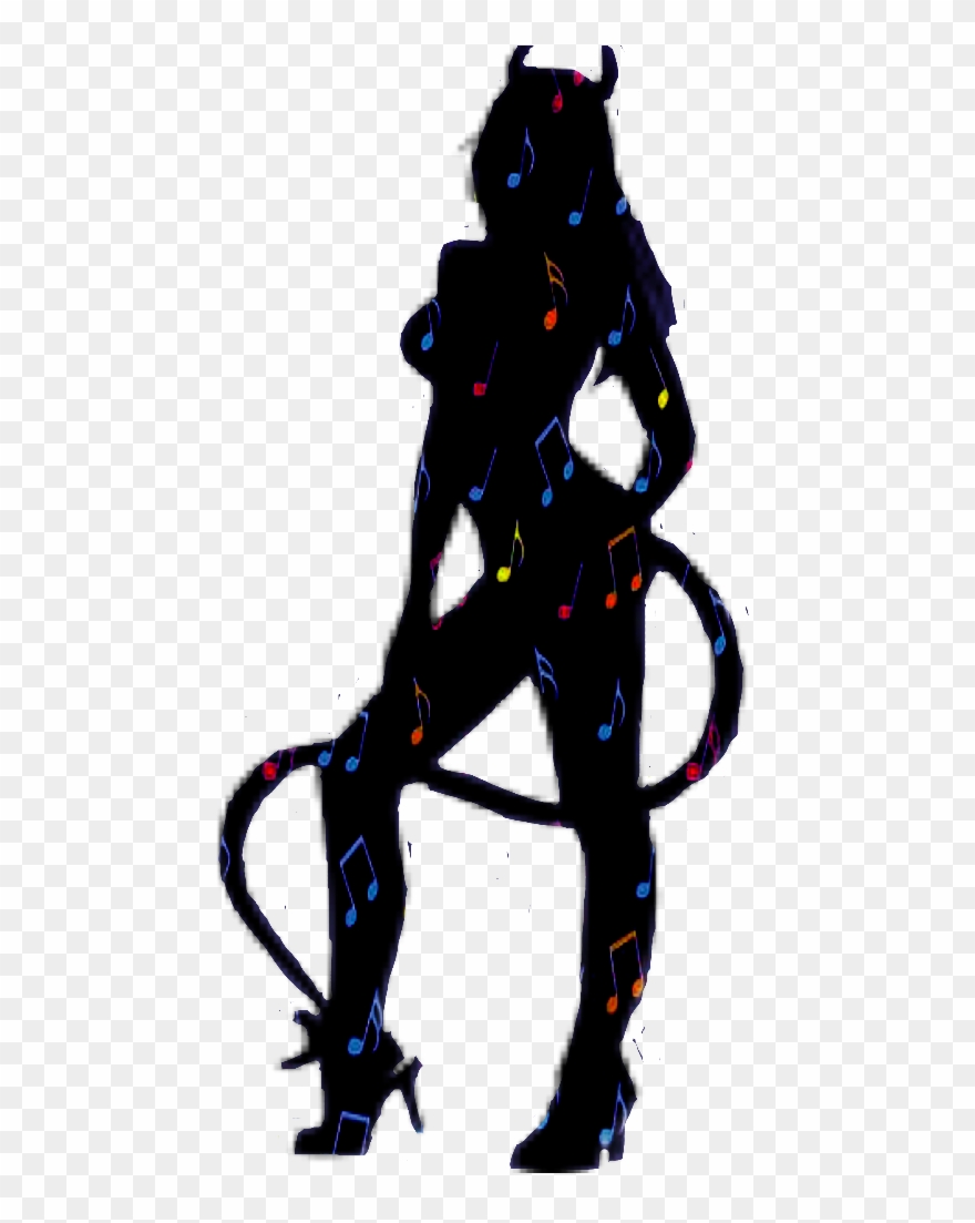 Sexy Silhouette Devil Woman Natnat7w Silhouette Silhoue - Sexy Devil Silhouette Png Clipart
