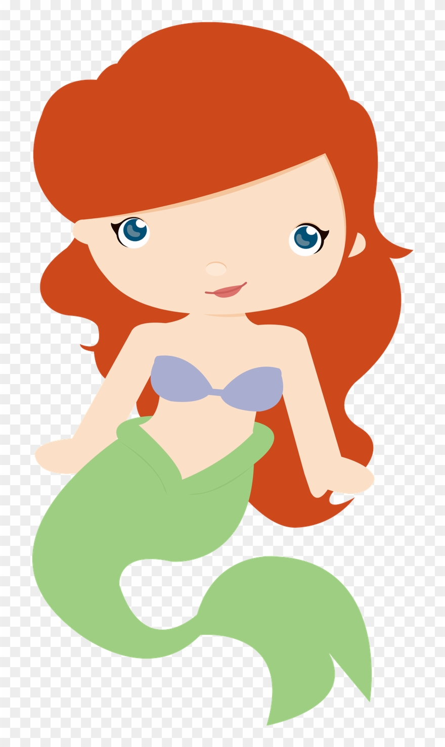 Say Hello - Desenho Praia Sereia Clipart