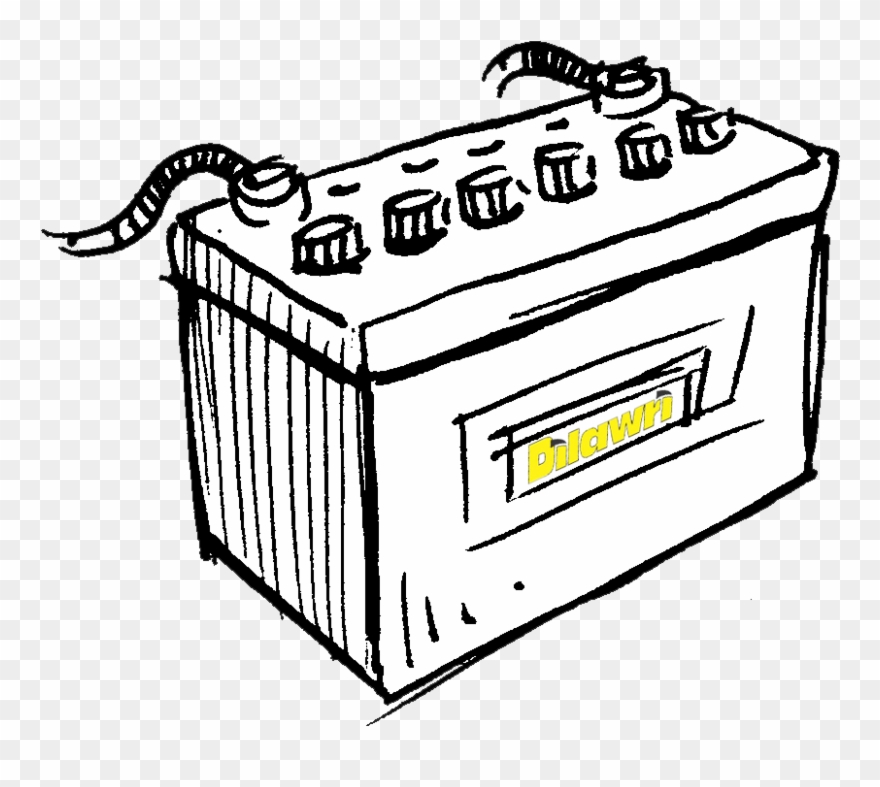 The Definitive Dead Battery Guide - Car Battery Black And White Clipart