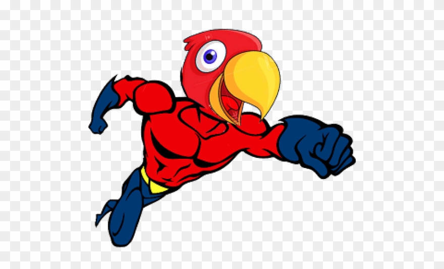Parrot Clipart Baby Parrot - Hombre De Fuego Superheroe - Png Download
