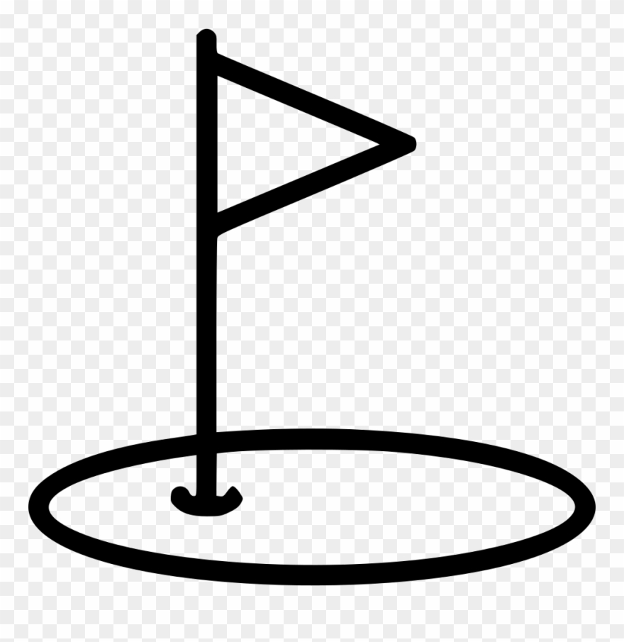 Golf Flag Pothole Comments Clipart