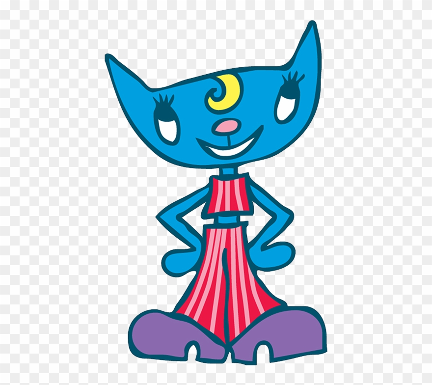 Guitarist And More Than Presumably Her Girlfriend) - Parappa Katy Kat Fat Clipart