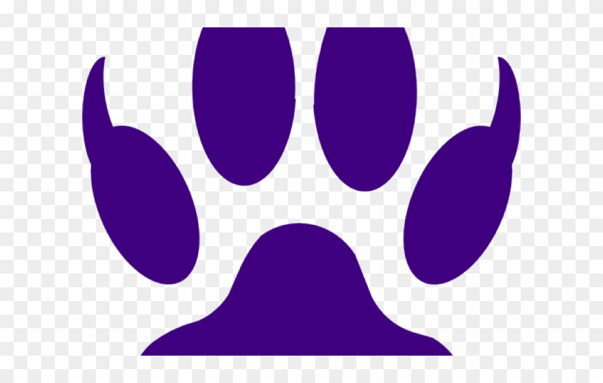 Paw Clipart Stencil - Tiger Foot Prints - Png Download