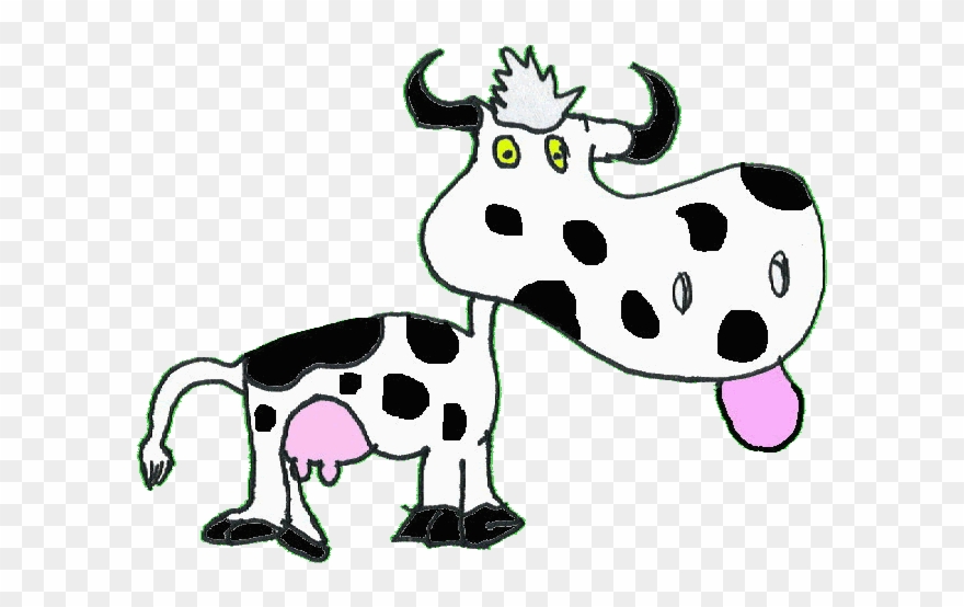 It's The Cow With Her Baby Calf Clipart