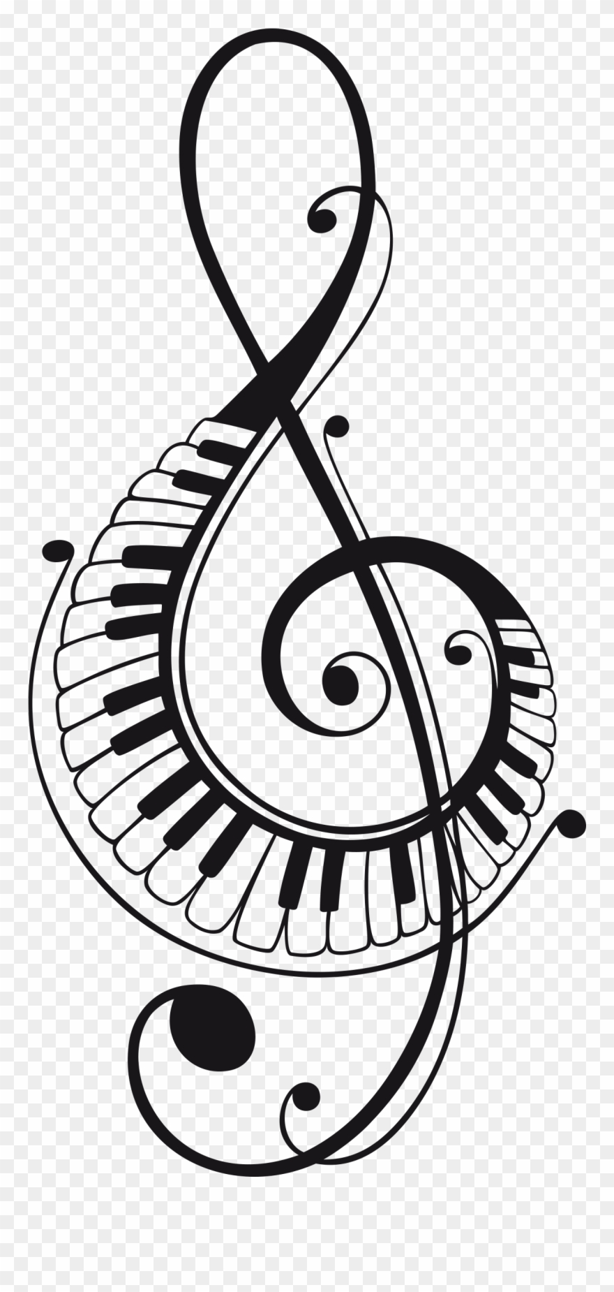 Alt1 - Decoracion Con Notas Musicales Clipart