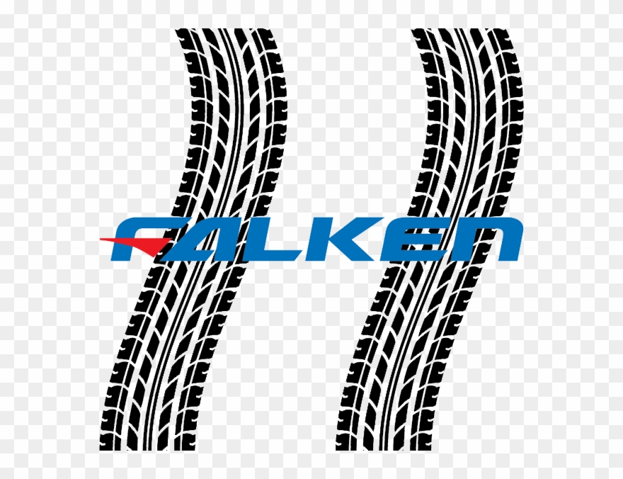 Car Tracks Falken - Tire Track Clip Art - Png Download