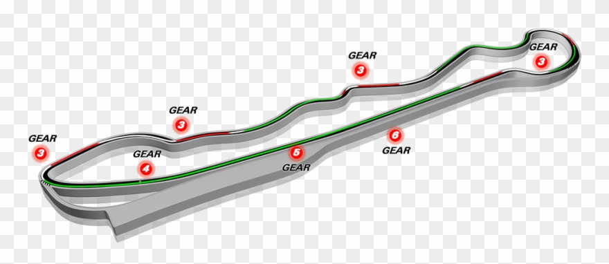 Race Exotics On Track In Las Vegas - Race Track Lap Clipart