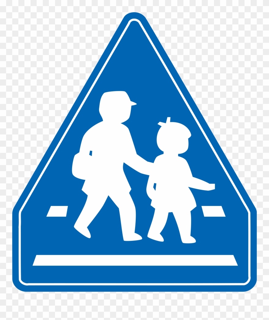 Open - Pedestrian Crossing Sign Japan Clipart