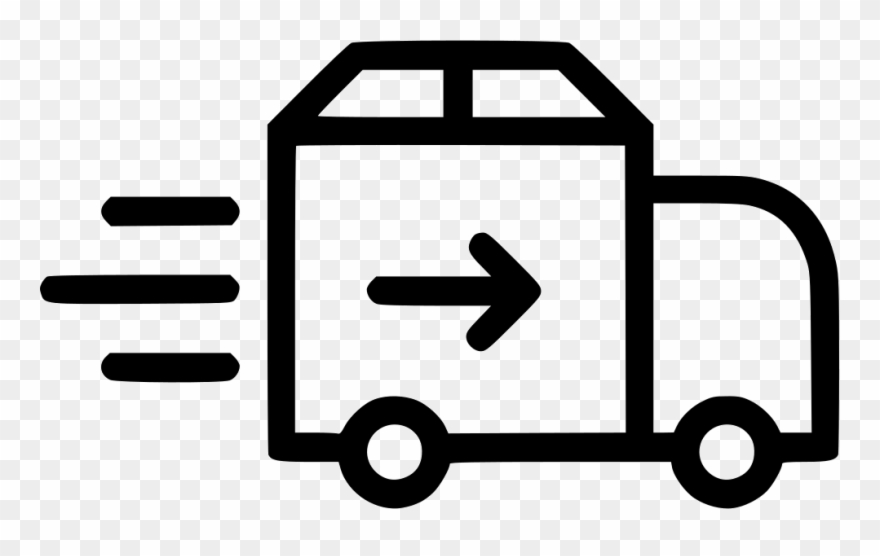 Truck Delivery Shipping Van Import Arrow Comments - White Delivery Png Icon Clipart