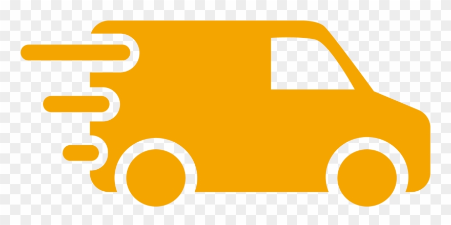 Delivery Van Icon Orange - Blue Delivery Van Png Clipart