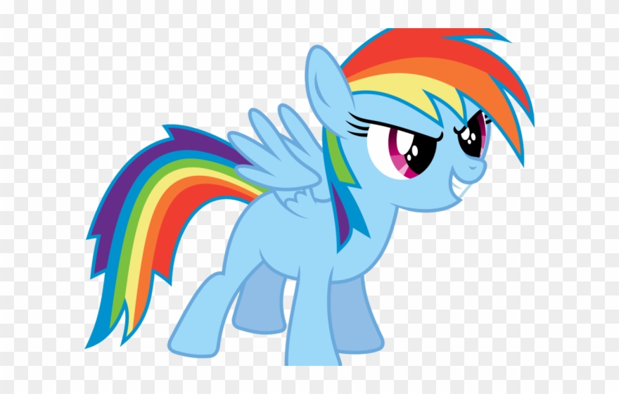 My Little Pony Clipart Filly - Mlp Filly Rainbow Dash - Png Download