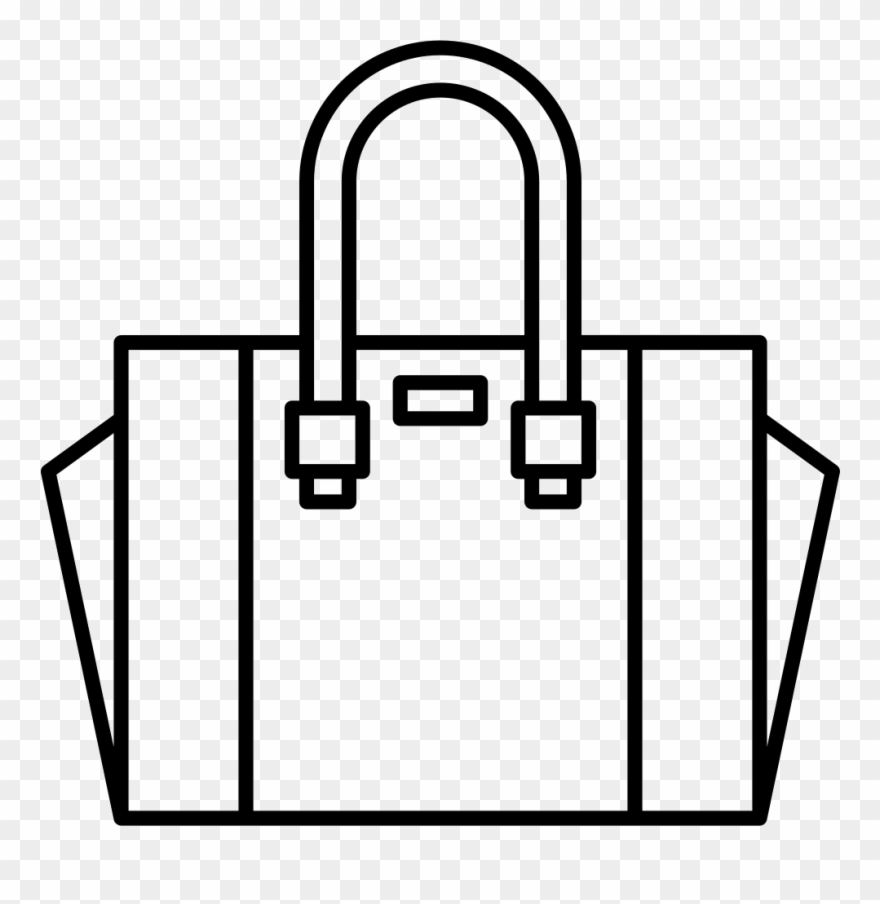 Hand Bag Svg Png Icon Free Download - Outline Bag Clipart