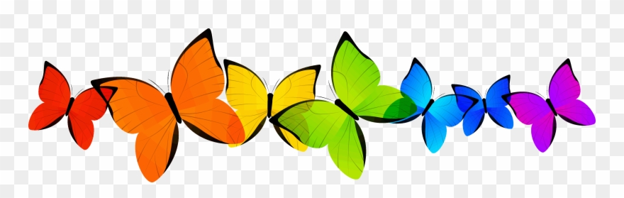 Conference Exhibitors - Border Butterflies Design Clipart - Png Download