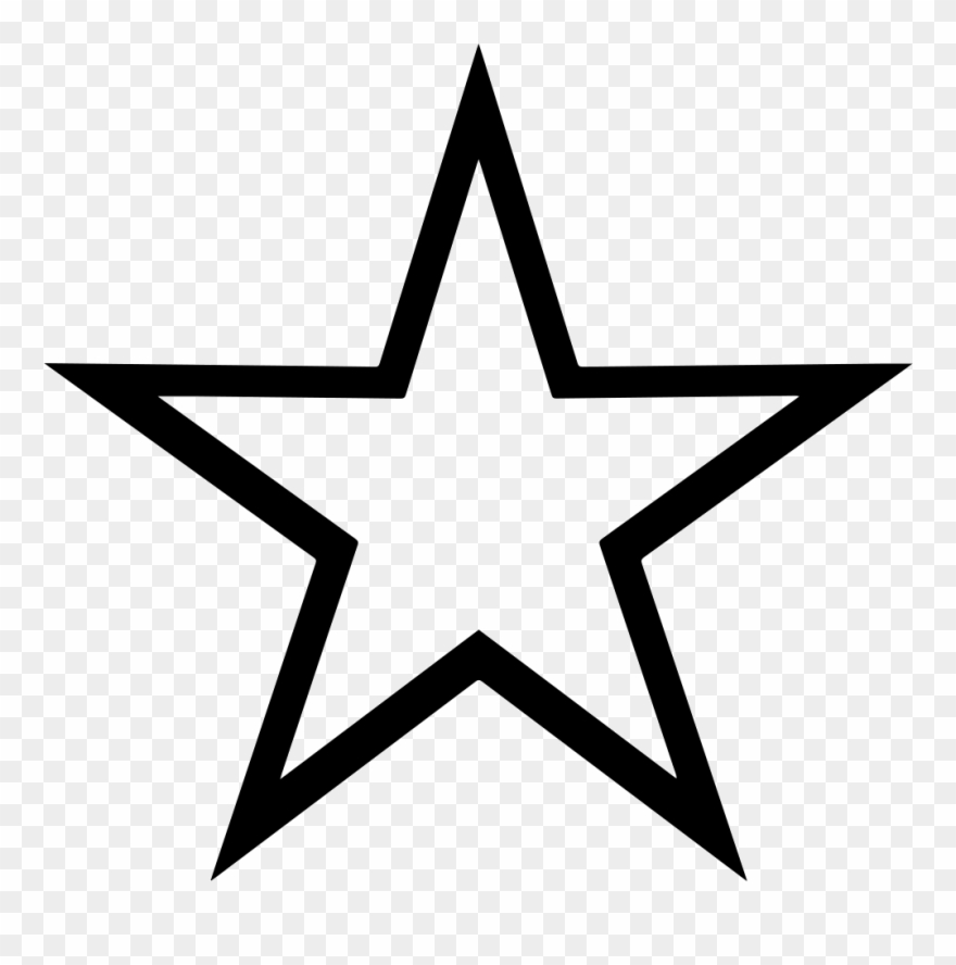 Png Freeuse Download Five Pointed Art Transprent Png - Black And White Star Symbol Clipart
