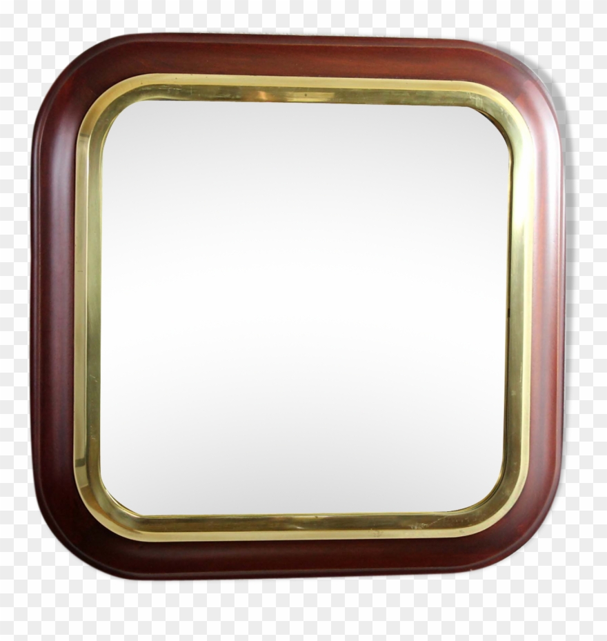 Beautiful Mirror Of The Years 60/70 Square Shape 61x61cm - 1960s Clipart