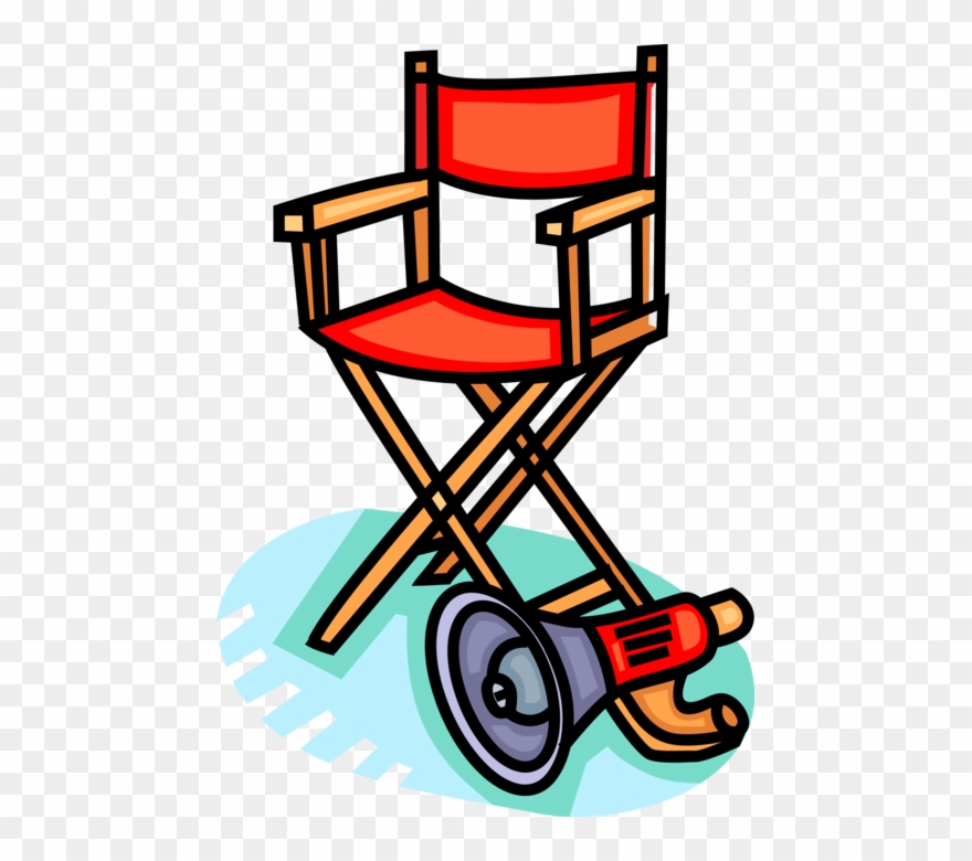 Clipart Chair Hollywood Director - Clip Art Director - Png Download