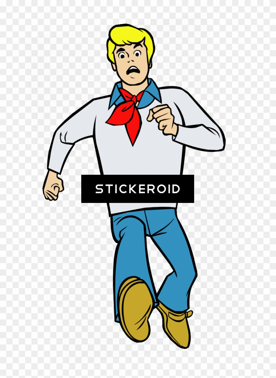 Fred Jones Running - Cartoon Clipart