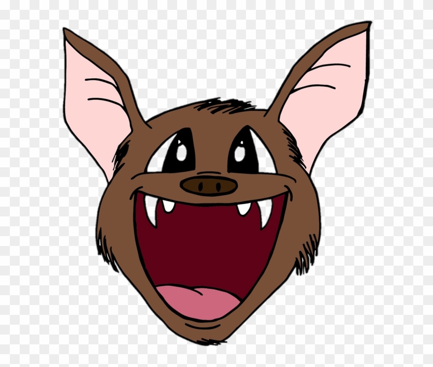 Bat Clipart Mouth - Cartoon - Png Download