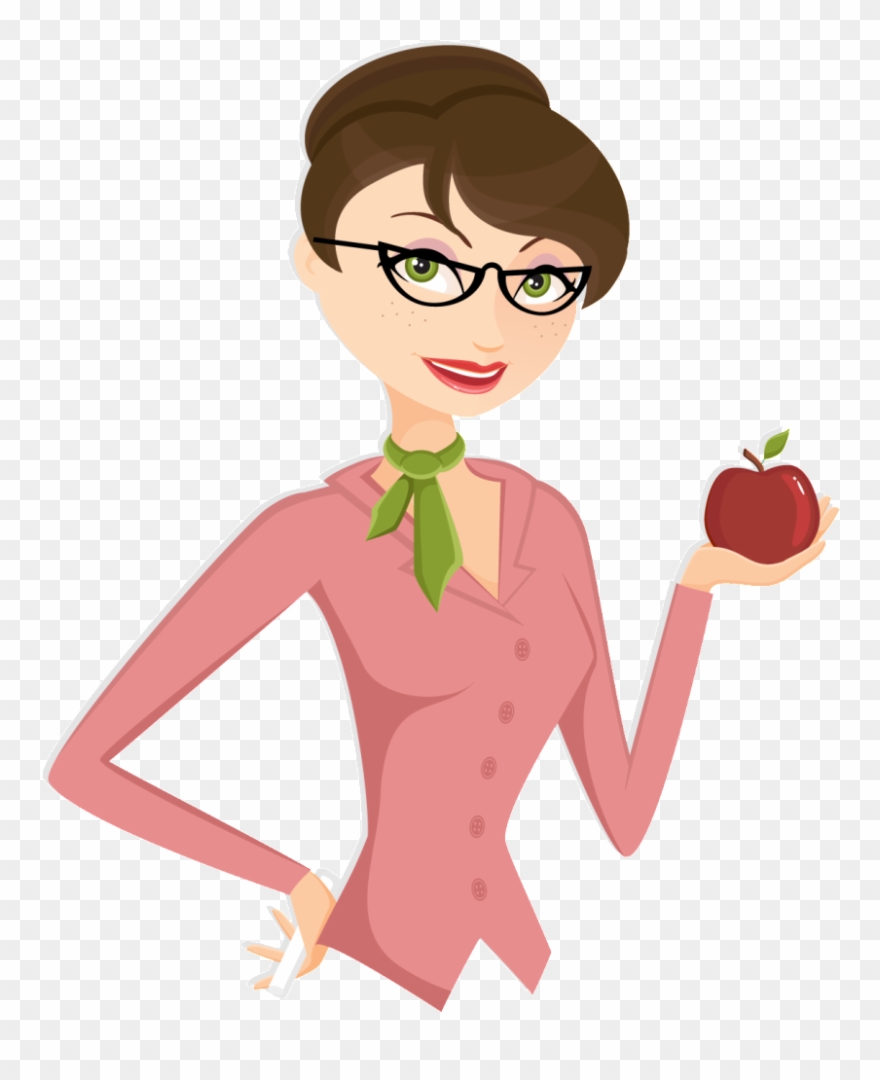 Image Library Karate Clipart Teacher - Girl Teacher Cartoon Png Transparent Png