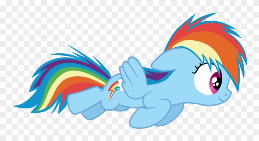 A New Beginning Chapter Dash By Mlpbrony - Rainbow Dash Filly Flying Clipart