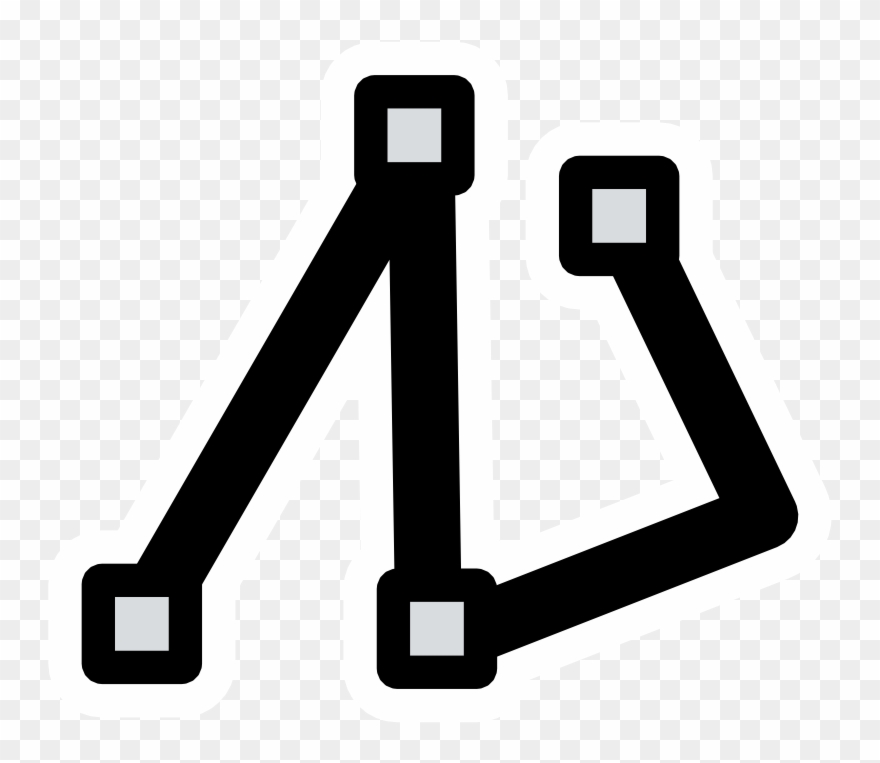 Primary Tool Polyline - Icon Clipart