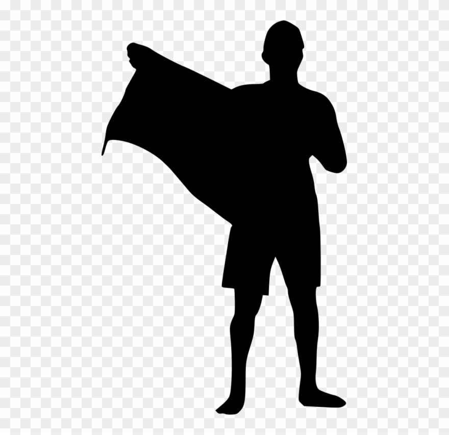 Free Png Person With Flag Silhouette Png Images Transparent Clipart