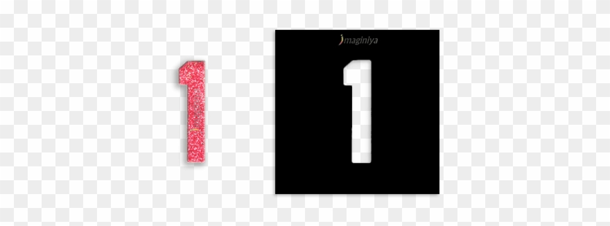 Small Number '1' Stencil - Small Number 1 Clipart