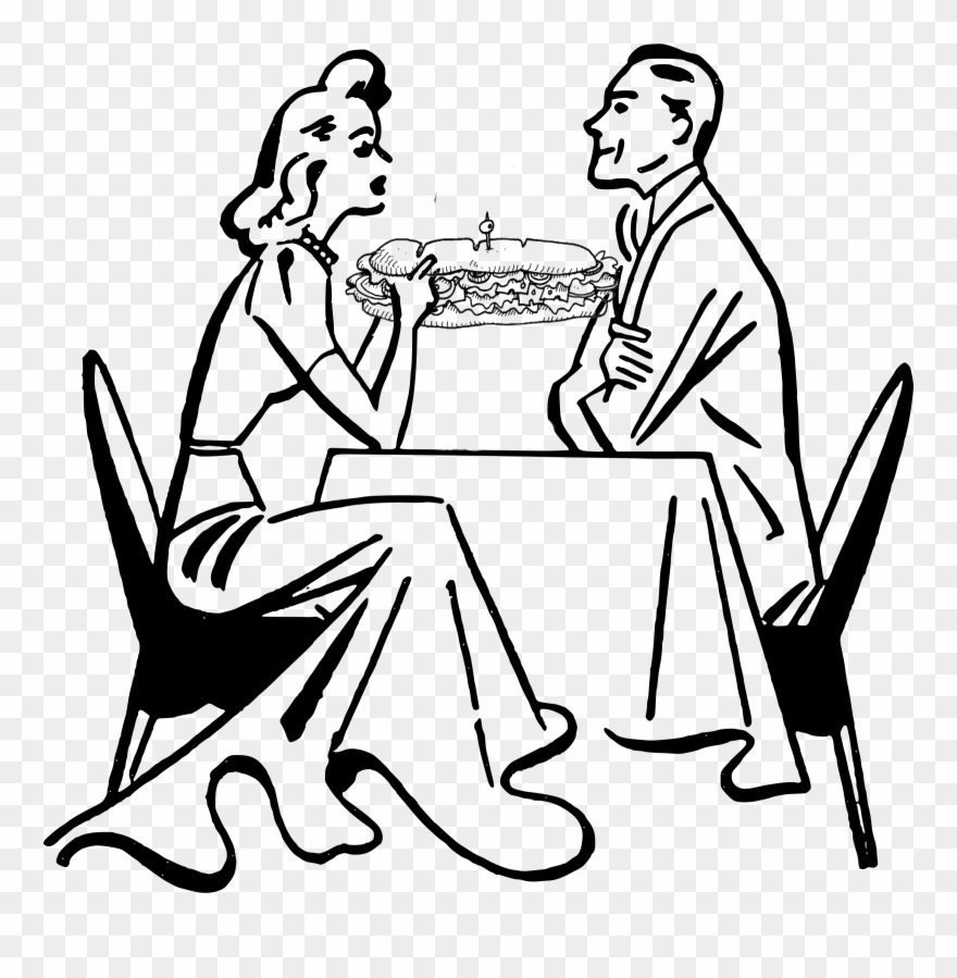 Romanticdinner - Dating Clip Art - Png Download
