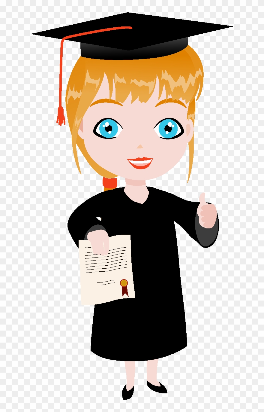 Élément De Graduation Dessin Animé Jolie Fille - Did It! Graduation Time Keychain, Adult Unisex, Light Clipart