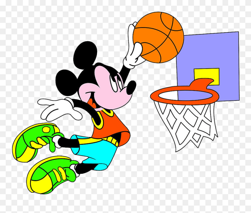 Disneyland Clipart Basketball - Donald Duck Mickey Mouse And Dog - Png Download