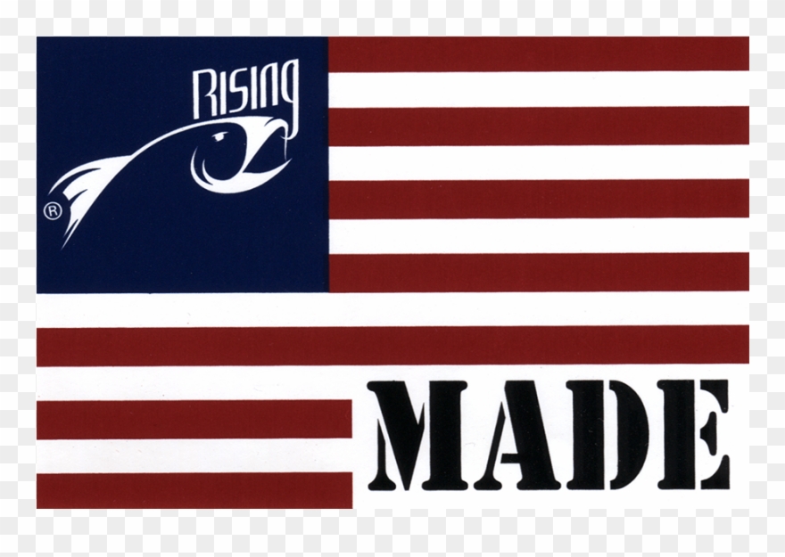 Rising Us Flag Sticker - Made In Canada Throw Blanket Clipart