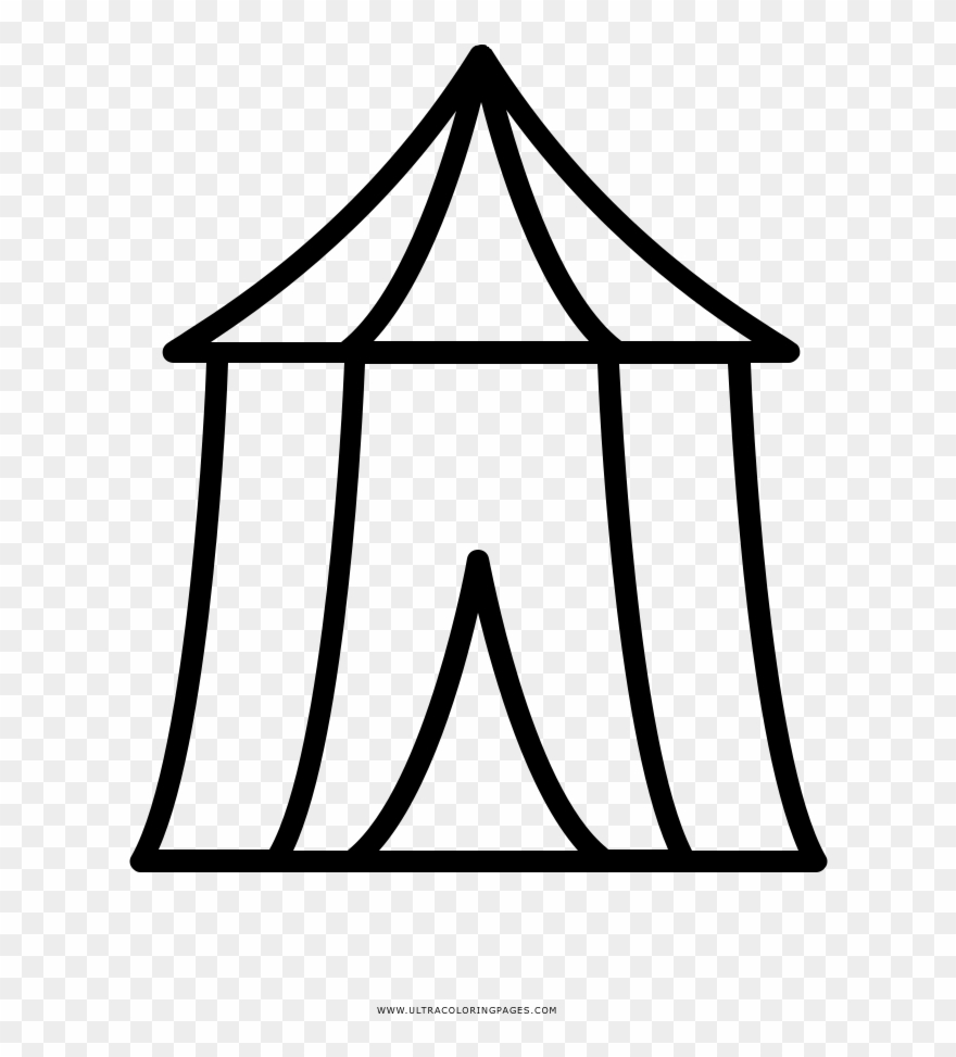 Collection Of Free Coloring Page Download On - Carnival Tent Clipart Black And White Png Transparent Png