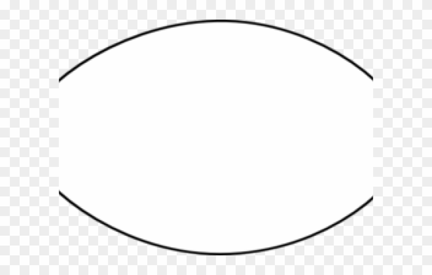 Rugby Ball Clipart Outline White Oval Shape Png Transparent Png