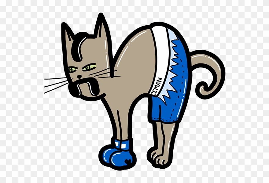 Chuck - Kitty Kasas Bedroom Cube Cat House Clipart