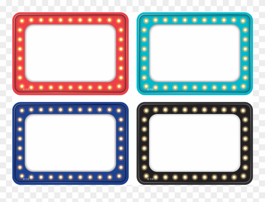 Tcr5433 Marquee Name Tags/labels - Art Print: Political Symbol Rejects, 16x12in. Clipart