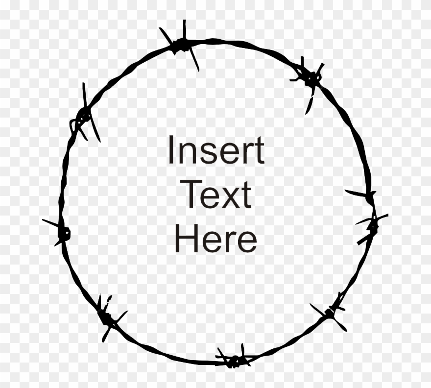 Barbed Wire Clipart Painting - Png Download