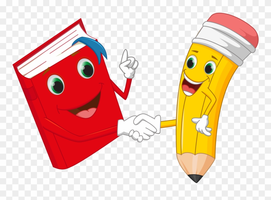 Funny Cartoon Pencil Vector - Pencil Cartoon Clipart
